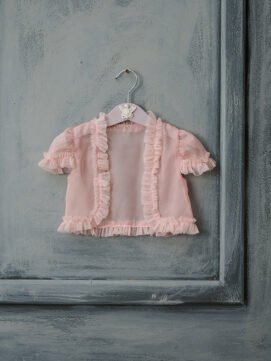 F2038.181213 Μπολερό τούλι σε σάπιο μήλο