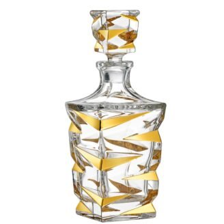 ΚΑΡΑΦΑ ΚΡΥΣΤ.ΚΜ589 ZIG ZAG GOLD