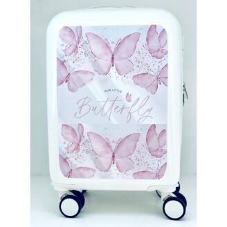Βαλίτσα βάφτισης με θέμα πεταλούδες