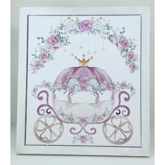 Κάδρο ευχών άμαξα νεράιδας ΤΡ49Α104