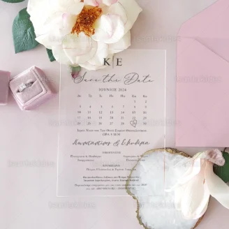 ΠΡΟΣΚΛΗΤΗΡΙΟ ΓΑΜΟΥ PLEXI GLASS - TS804