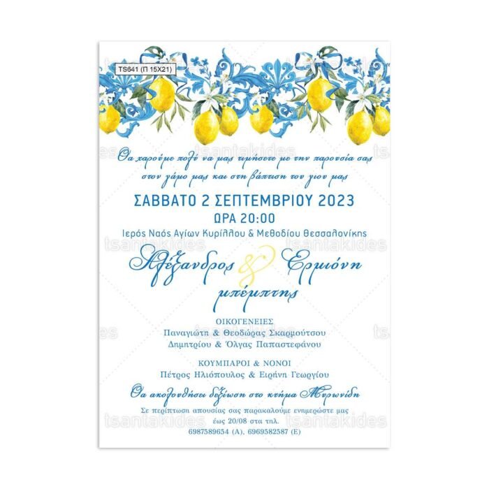 xartino_prosklitirio_papyraki_paper_papyrus_invitation_gamou_wedding_15x21_TS641_blue_chic_elegant_lemons_love_majolica_royal_tsantakides.jpg