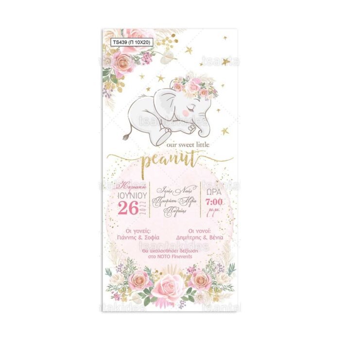 xartino_prosklitirio_papyraki_paper_papyrus_invitation_vaptisis_baptism_10x20_tsantakides_TS439_koritsi_girl_baby_elephant_elefantas.jpg