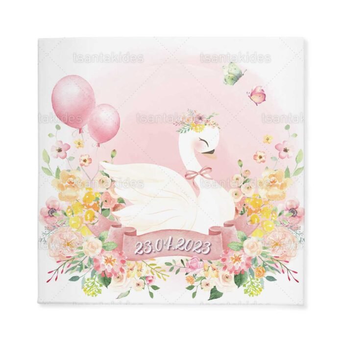 xartino_prosklitirio_skliro_kapaki_mikro_paramithaki_paper_invitation_hard_copy_small_fairytale_tsantakides_baptism_baptisi_TS591_01_koritsi_girl_swan_kuknos.jpg