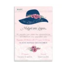 ΒΚ6070-prosklitiria-gamou-vaptisis-hat-girl-flowers-mikri-kyria.webp