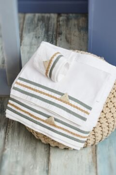 FK2026.232317 Λαδόπανα λευκά λαδί και μπεζ