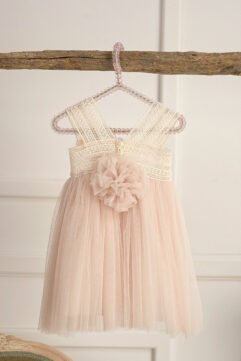 F2005.782000 Φόρεμα nude με λουλούδια