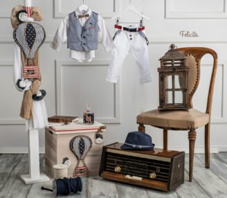 LP209.1322000 Πακέτο βάπτισης με αερόστατο κόκκινο-μπλε