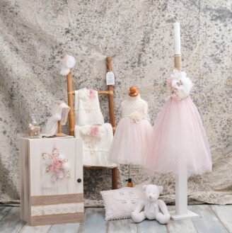 LP213.1632021 Πακέτο βάπτισης πουά με πεταλούδες