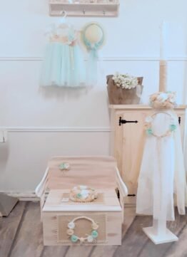 LP.1632021 Πακέτο βάπτισης με στεφανάκι βεραμάν