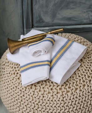 FK2017.259899 Λαδόπανα κίτρινο-μπλε