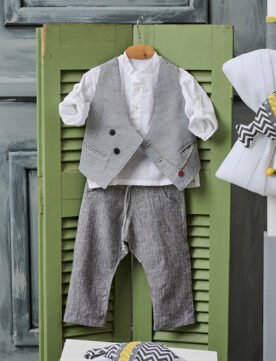 FA59.792266 Ντύσιμο με γιλέκο, βράκα γκρι