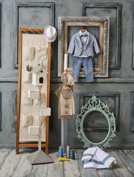 L244.378866 Λαμπάδα βάπτισης βυθός καφέ