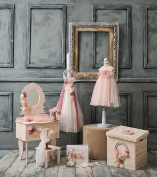 LP230.1401518 Πακέτο βάπτισης με στεφανάκι σάπιο μήλο