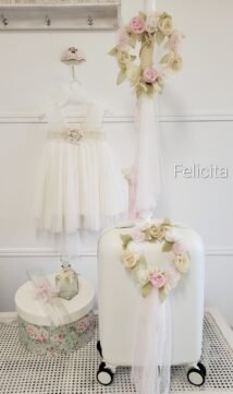 LP.146.509854 Πακέτο βάπτισης Στεφάνι με λουλούδια