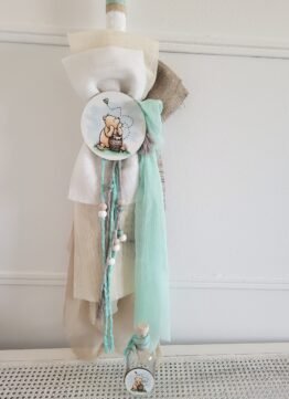 L256-1.436754 Λαμπάδα σε γήινες αποχρώσεις με θέμα επιλογής σας