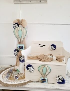 LP.1612024 Πακέτο για αγόρι Αερόστατο με χιονονιφάδες!