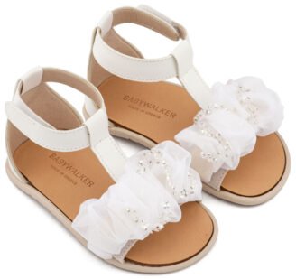 Πέδιλο με Διακοσμητικό Οργάντζας BS3601 Λευκό