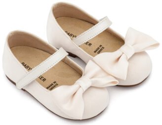 Γοβάκι Μονή Μπαρέτα με Σατέν Φιόγκο  BW4870 Εκρού