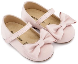 Γοβάκι Μονή Μπαρέτα με Σατέν Φιόγκο  BW4870 Ροζ