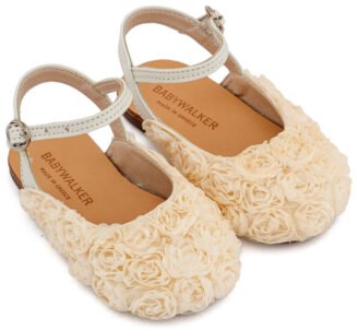 Γαλλικό Σαμπό με Chiffon Λουλούδια BW4884 Εκρού