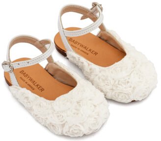 Γαλλικό Σαμπό με Chiffon Λουλούδια BW4884 Λευκό