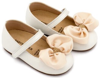 Γοβάκι Μονή Μπαρέτα με Σατέν Φιόγκο  BW4893 Εκρού