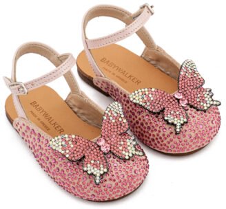 Σαμπό Διακοσμημένο Ολόγυρα με Στρας και Πεταλούδα EXC5857 Ροζ