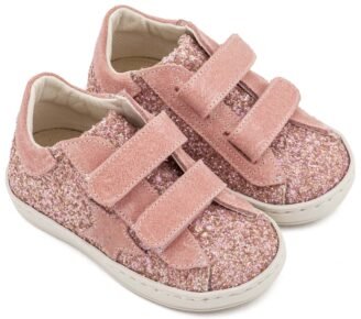 Sneaker Διπλό Χρατς με Αστέρι στο Πλάι EXC5904 Ροζ Αντικέ