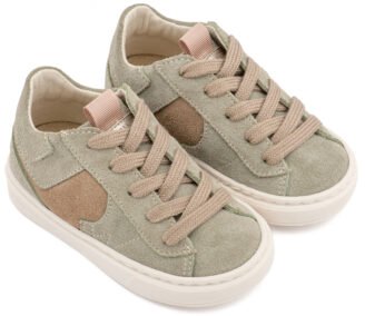 Δίχρωμο Sneaker Δετό EXC8002 Μέντα Μπεζ