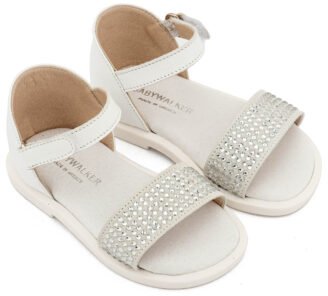 Πέδιλο Διακοσμημένο με Στρας LU6133 Λευκό