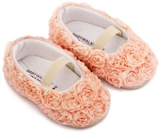 Μπαλαρινα Διακοσμημένη με Chiffon Λουλούδια MI1660 Ροζ