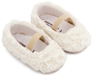 Μπαλαρινα Διακοσμημένη με Chiffon Λουλούδια MI1660 Λευκό