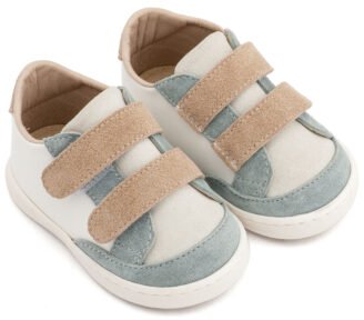 Τρίχρωμο Sneakers Διπλή Μπαρέτα Χρατς PRI2125 Λευκό Μίνεραλ Μπεζ