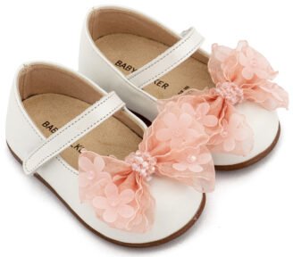 Γοβάκι Μονή Μπαρέτα Φιογκάκι Οργάντζας PRI2659 Εκρού Ροζ