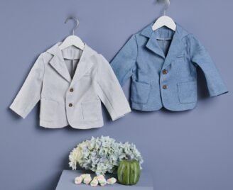 ΣΑ25.292536 Μπλέ σακάκι ζακάρ